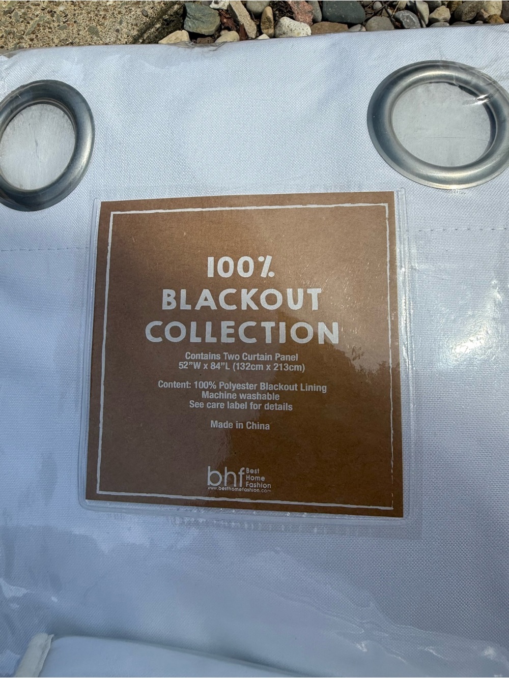 Best Hombre Fashion 100% Blackout Curtain Panels - White
